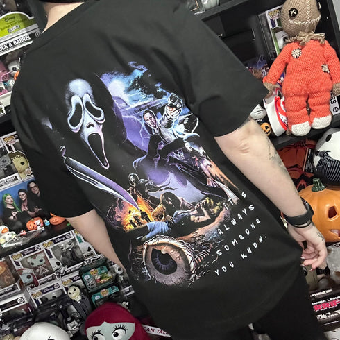 Slash & Scream Horror Premium Oversized Double-Sided T-Shirt (Unisex)