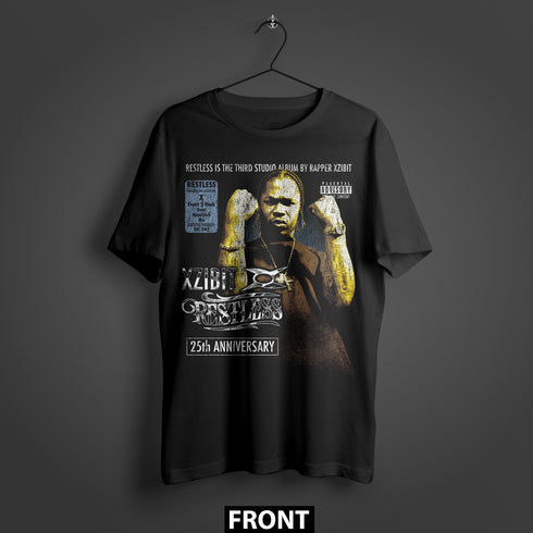 Official XZIBIT Restless 25th Anniversary Double-Sided Premium Oversized T-Shirt (Unisex)