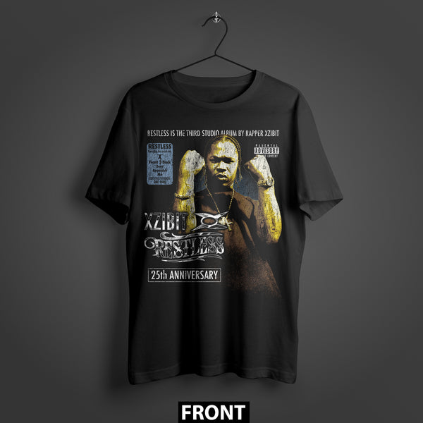 Official XZIBIT Restless 25th Anniversary Double-Sided Premium Oversized T-Shirt (Unisex)
