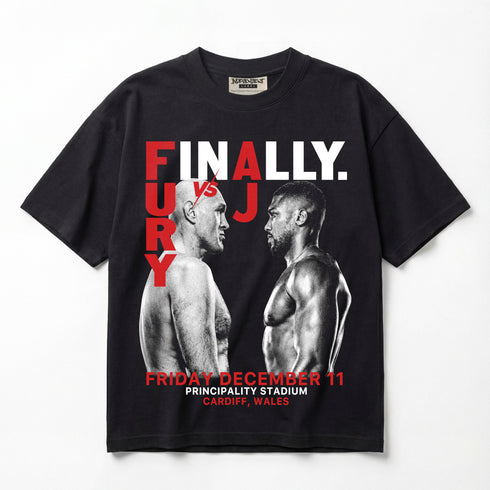 Tyson Fury vs. Anthony Joshua Cardiff Edition Premium Oversized T-Shirt (Unisex)