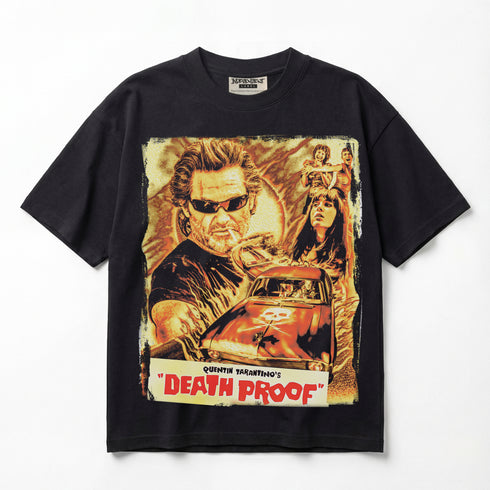 Death Proof Quentin Tarantino Retro Grindhouse Movie Premium Oversized T-Shirt (Unisex)