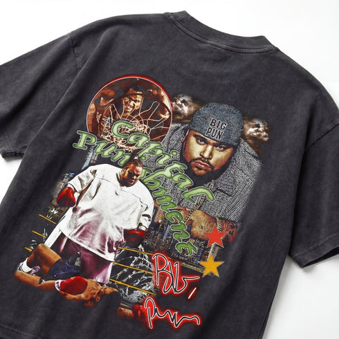 Big Pun Capital Punishment Vintage Premium Oversized Double-Sided T-Shirt