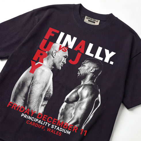 Tyson Fury vs. Anthony Joshua Cardiff Edition Premium Oversized T-Shirt (Unisex)