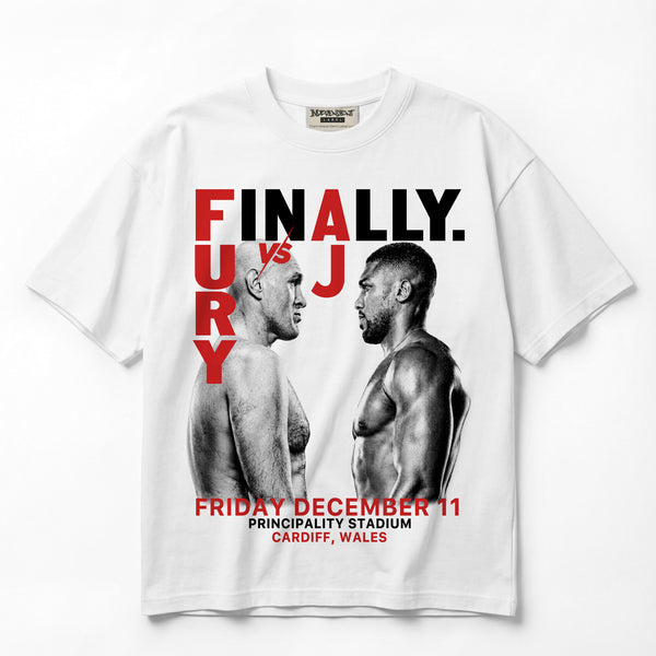 Tyson Fury vs. Anthony Joshua Cardiff Edition Premium Oversized T-Shirt (Unisex)