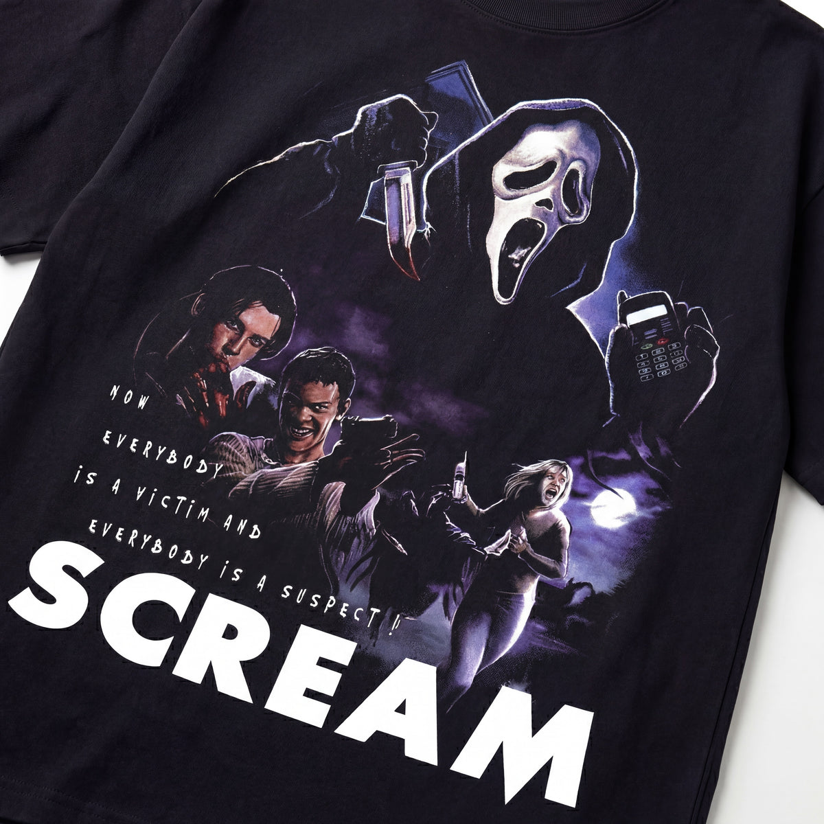 Slash & Scream Horror Premium Oversized Double-Sided T-Shirt (Unisex ...