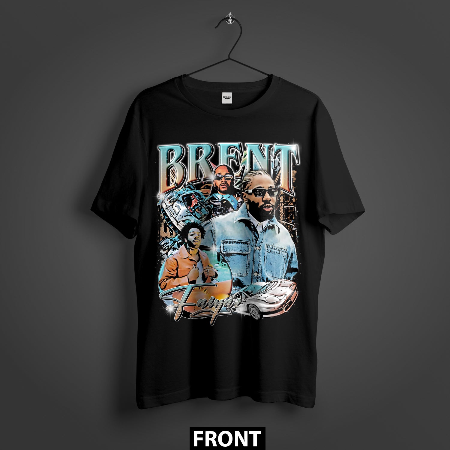 Brent Faiyaz Effect Premium Oversized Double-Sided T-Shirt (Unisex
