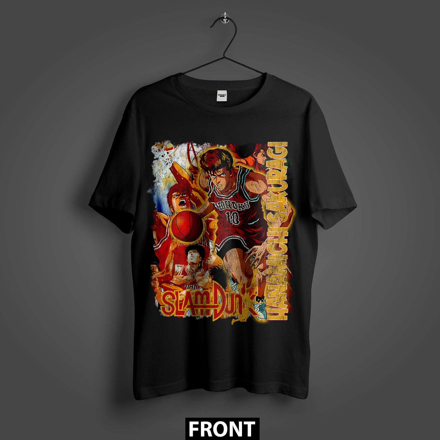 Slam Dunk Hanamichi Sakuragi Premium Oversized Double-Sided T