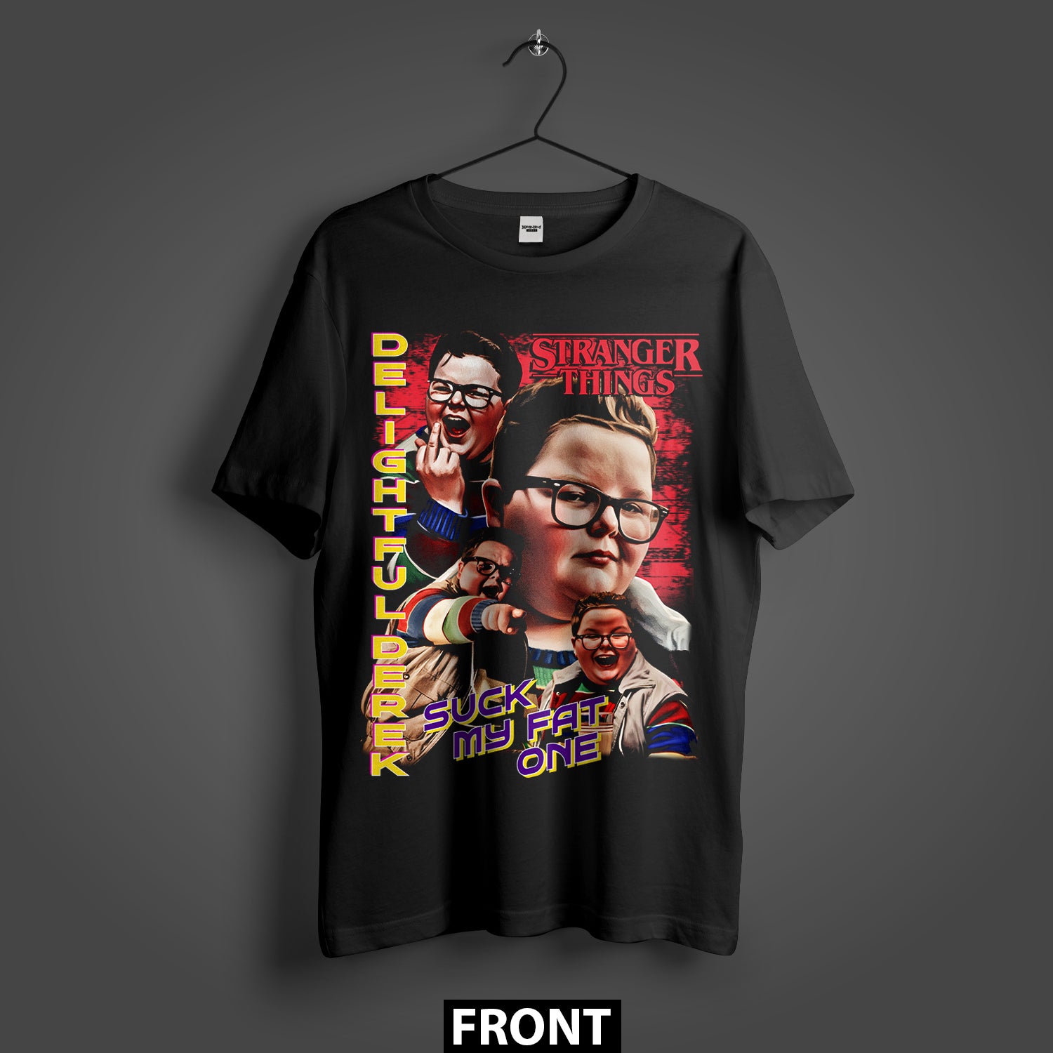 Stranger Things Delightful Derek Premium Oversized T-Shirt (Unisex